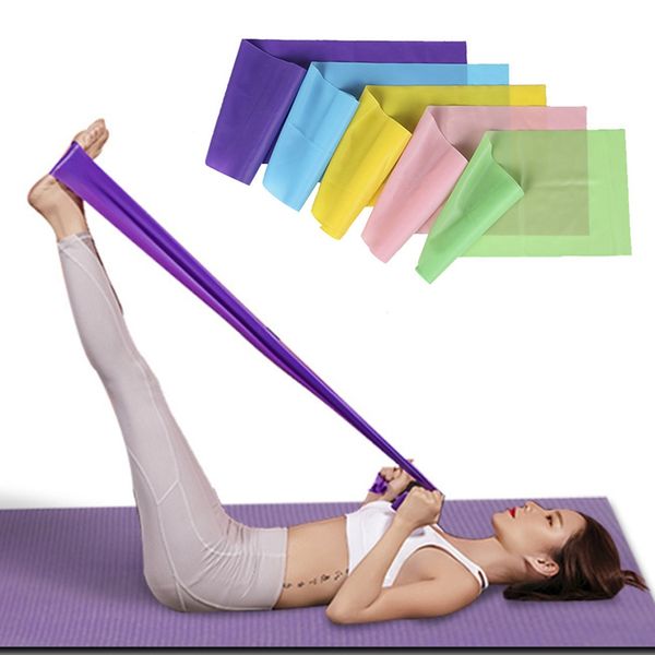 

resistance bands yoga fitness pull strap belt stretching band gym exercise women elastic belts sport legs training rope