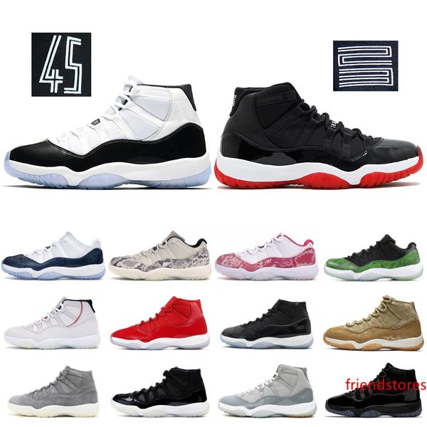 

bred 11 11s mens basketball shoes concord cap and gown heiress space jam men women trainers high sneakers xi snakeskin designer shoes