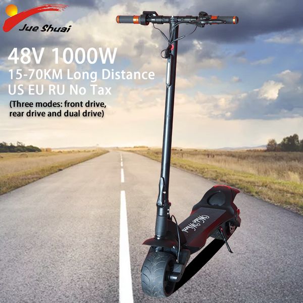 

48v1000w fat tire electric scooter 70km long distance scooter strong power electric skateboard patinete electrico adults