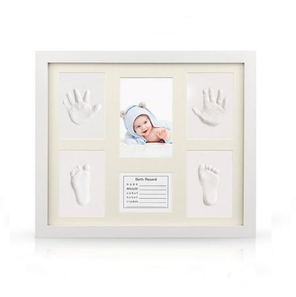 

baby handprint kit & footprint p frame for newborn girls and boys unique baby shower gifts set for registry memorable keepsake box dec