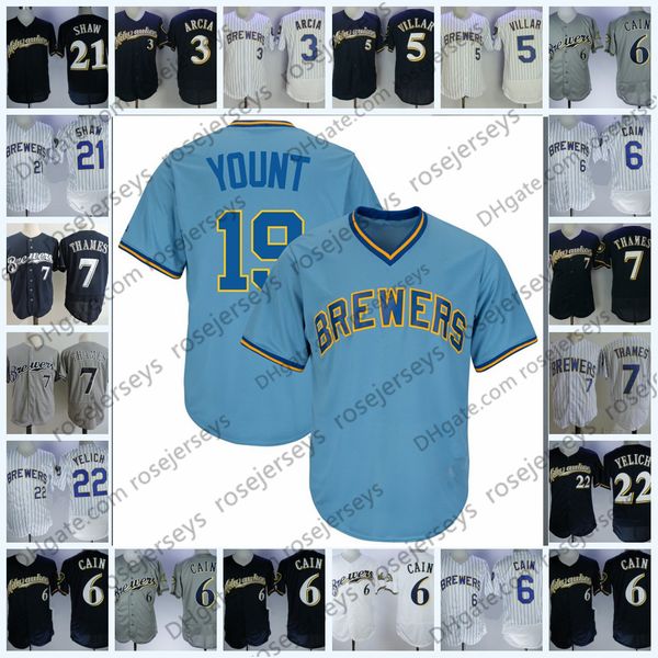 

2019 brewer jer ey milwaukee 72 ke ton hiura 4 paul molitor 19 robin yount 34 rollie finger 44 hank aaron vintage blue retired player