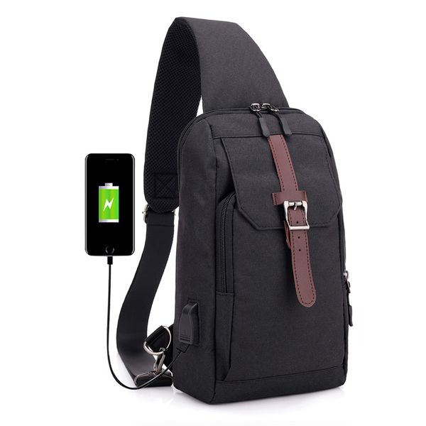 

men casual chest shoulder bag famous desinger men women crossbody bag with usb port sling pocket handbag travel messenger bags