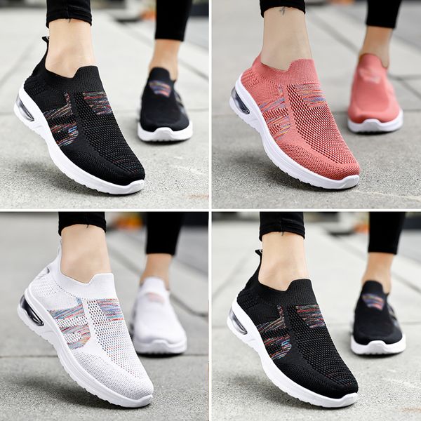 

women knite walking shoes zoom sneakers outdoor sports luxury girls designers triple speed runners trainers, Black