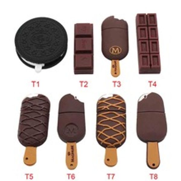 

stmagic oreo biscuits model ice cream chocolate usb2.0 4gb 8gb 16gb 32gb 64gb pen drive usb flash drive creative giftypendrive