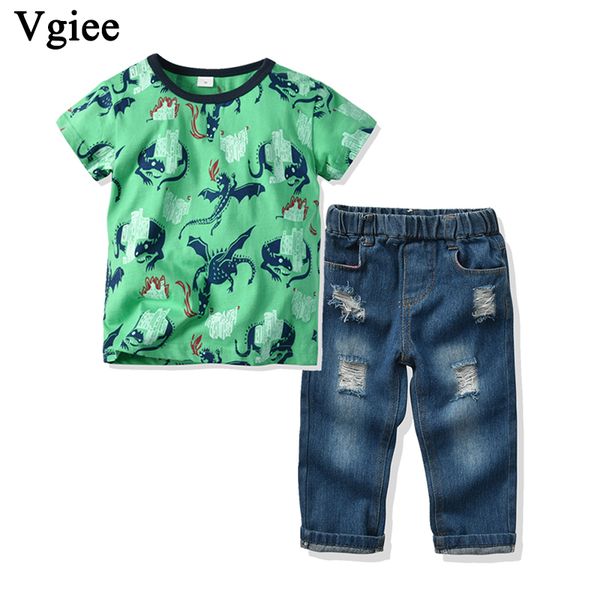 

vgiee boys christmas clothes outfit sets baby 11.11 boy children kids set print dinosaur clothing party birthday wedding cc767, White
