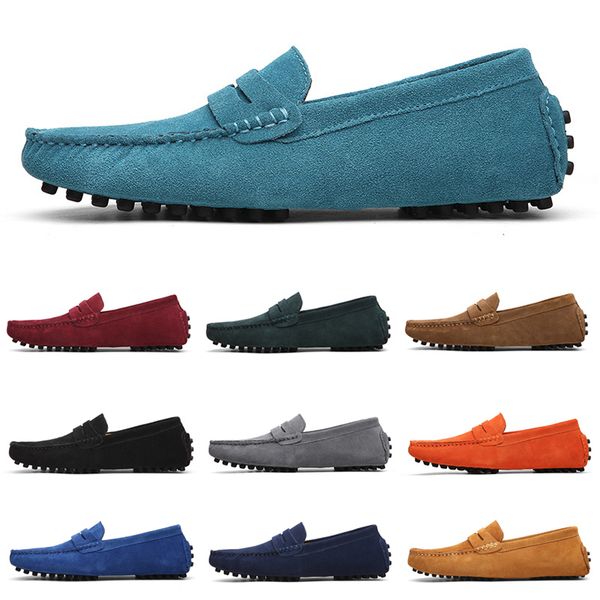 

non-brand designer loafers shoes slip-on men casual chaussures mens dress sneakers blue red black 38-47 item 22