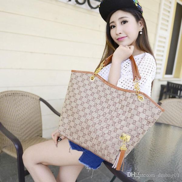 

pink sugao tote bag designer handbags women purse fashion chain bag with tassels shoulder bags 2019 new style 8 color