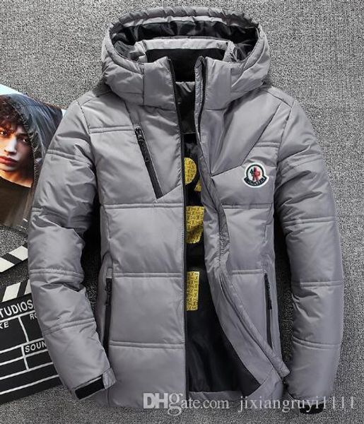 

Cla ic brand men winter outdoor white duck down jacket man ca ual hooded down coat men warm jacket parka