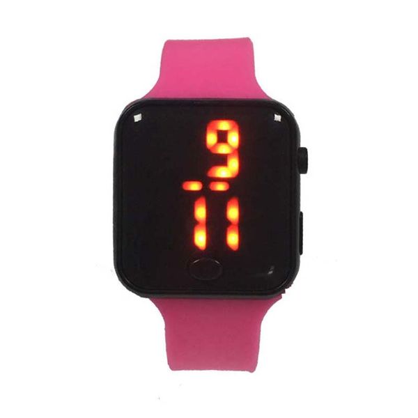 

new fashion sport watch square led boy girl casual wrist watch student red digital electronic child watches, Blue