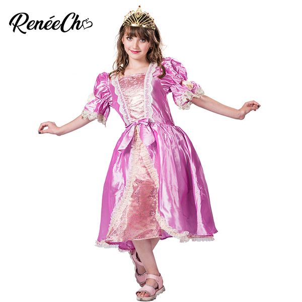 

halloween costume for kids child victorian princess elegant blossom southern belle costumes christmas dress for 4-12 years old, Black;red