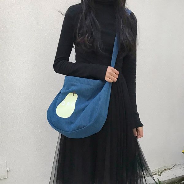 

new cute shoulder bag women sac bolsos mujer denim crossbody vintage sling bag fashion bolsa hobo handbag harajuku messenger