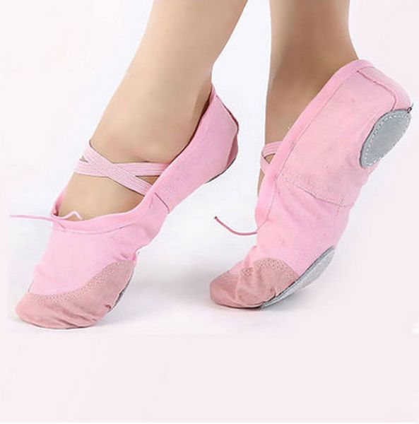 

canvas flat dance shoes zapatos de baile dansschoenen mujer ballet shoes for girls children women yoga gym chaussures de danse