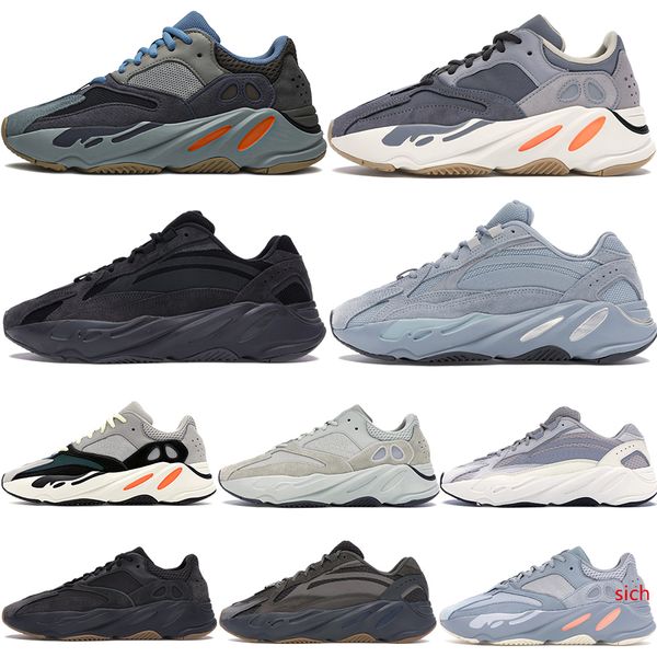 

700 wave runner kanye west running shoes reflective carbon blue magnet inertia static utility black salt men designer shoes women sneakers