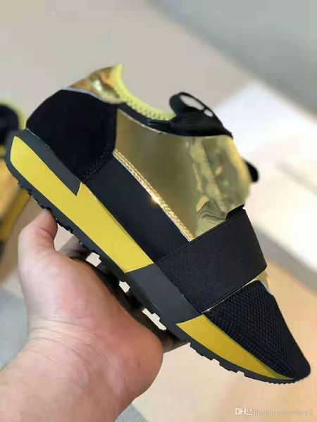 

name brand original box shoe man casual race runner shoes woman comfortable pointed toe low cut new color mesh trainer shoes size 35-46, Black