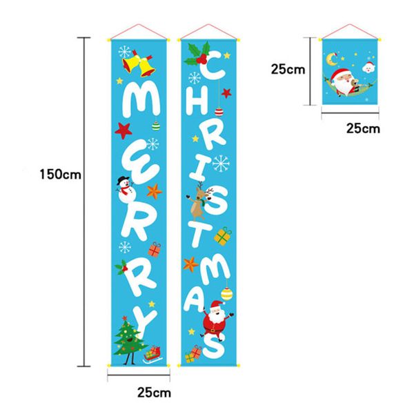 

home wall door window ceiling welcome christmas banner party decor painting set
