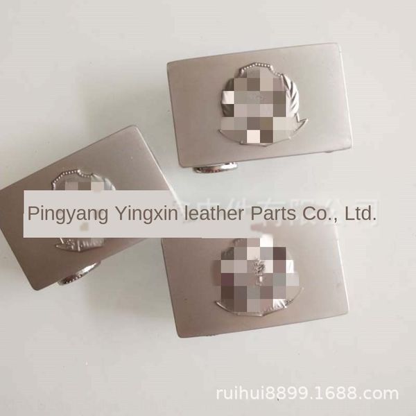 

3cm belt belt unit silver white automatic buckle special general male and female silver white wire drawing automatic buckle, Slivery;black