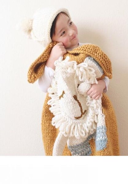 

портативный 4 дизайн ручной вязки крючком детское одеяло обернуть детские вязаные пеленки 3d одеяла кондиционер банные полотенца