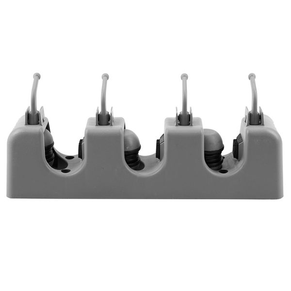 

garden depot wall mop & broom mount holder with hooks - all-purpose storage rack