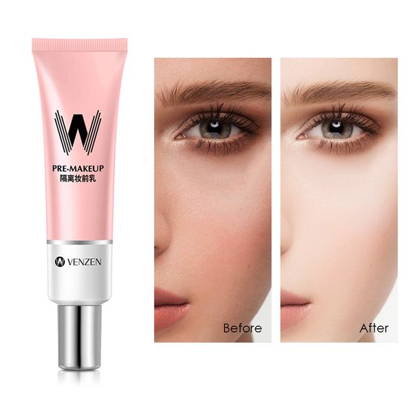 

30ml venzen w primer make up shrink pore primer base smooth face brighten makeup skin invisible pores concealer korea