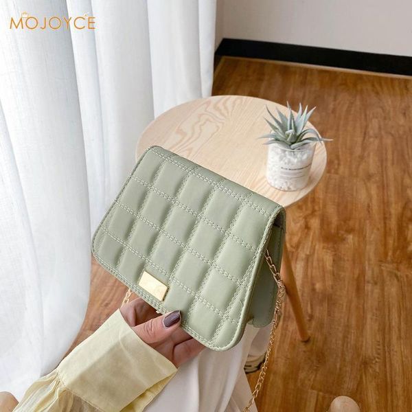 

women small shoulder bag lattice pattern chain pu travel casual crossbody bags classic elegant crossbody shoulder bag