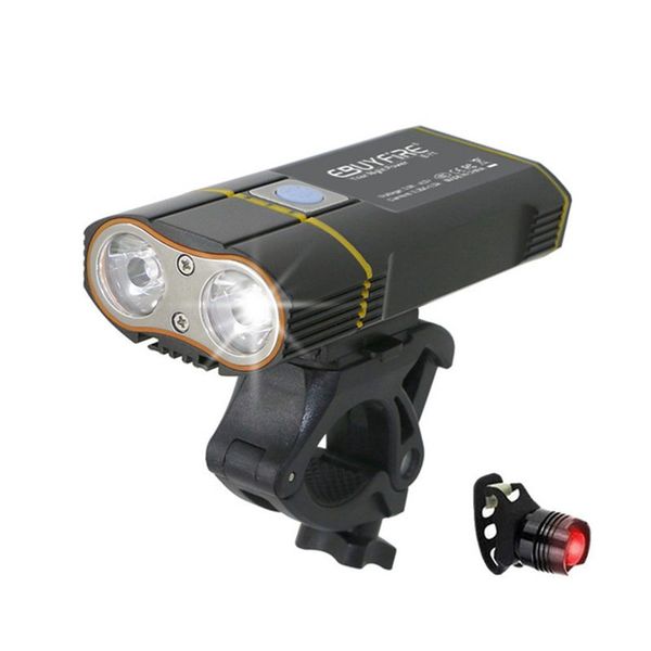 

rechargeable battery cycling front light handlebar mount