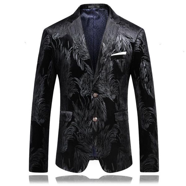 

мужчины slim fit blazer pattern designs 3xl 4xl мода стильный черный бархатный вечерний блейзер для мужчин, White;black