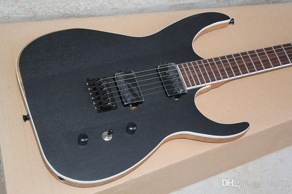 

factory custom shop 2019 frets 6 strings electric guitar one piece neck body matte black 1