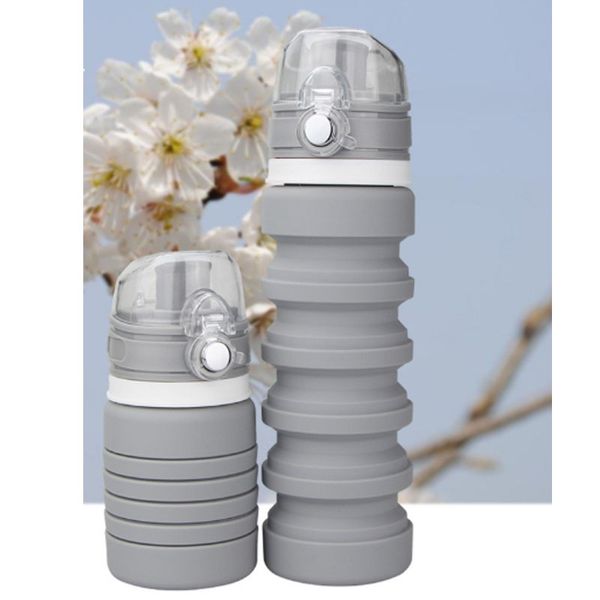 

2 цвет открытый силиконовая бутылка для воды складная складная посуда портативный открытый чашка путешествия складная питьевая выдвижная кол