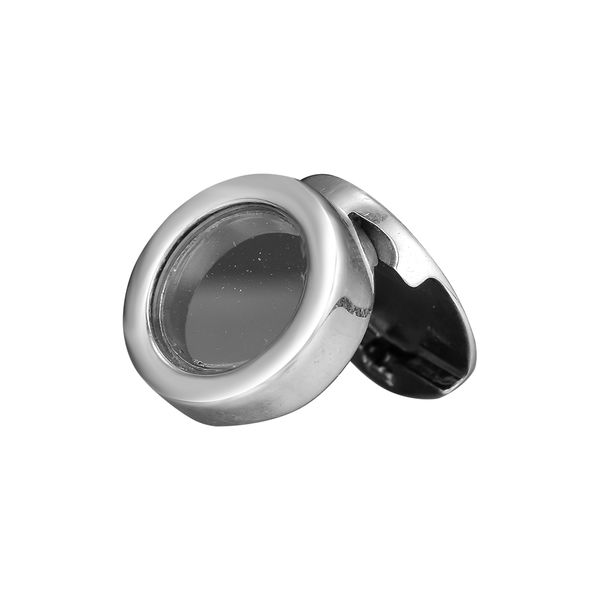 

reflexions locket clip charm for jewelry making fits reflexions bracelets snake chain sterling silver jewelry clip woman beads, Black