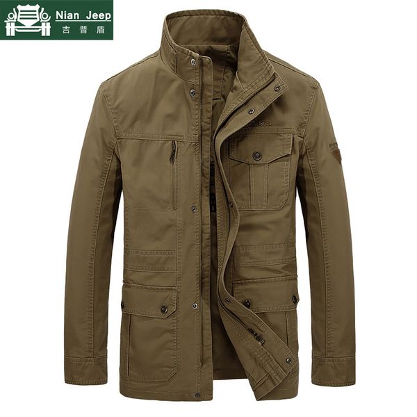 

brand plus size 7xl 8xl jacket men autumn winter cotton outwear army mid-long coats male jaqueta masculina, Black;brown