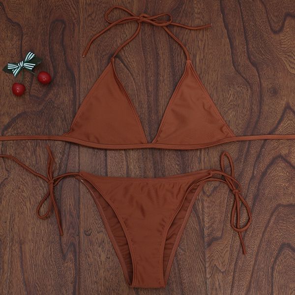 

2019 split pure color 2019 split pure color bikini bikini, White;black