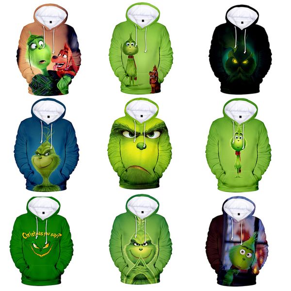 

Fa hion hrek kid the grinch 3d hoodie kid hrek hirt funny hoodie hip hop treetwear 3d print weat hirt hoodie plu ize, Black