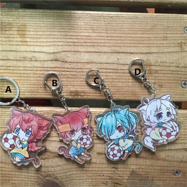 

keychains anime gameinazuma eleven gekijouban inazuma irebun q strap keyring keychain, Silver