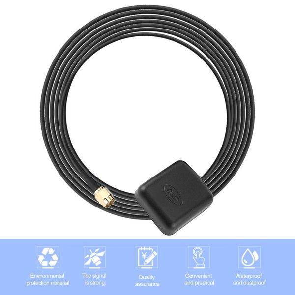 

1575.42mhz car gps antenna active remote antenna aerial rp-sma male connector signal adapter car dvd gps navigation