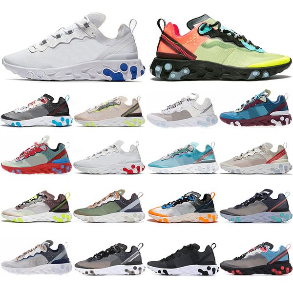 

with socks 2019 react element 87 55 men women running shoes volt racer pink black red sail anthracite mens trainers sports sneaker 36-45