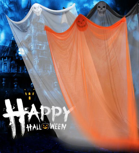 

halloween hanging ghost grim reaper haunted house decor scary witch curtain diy, Blue;gray