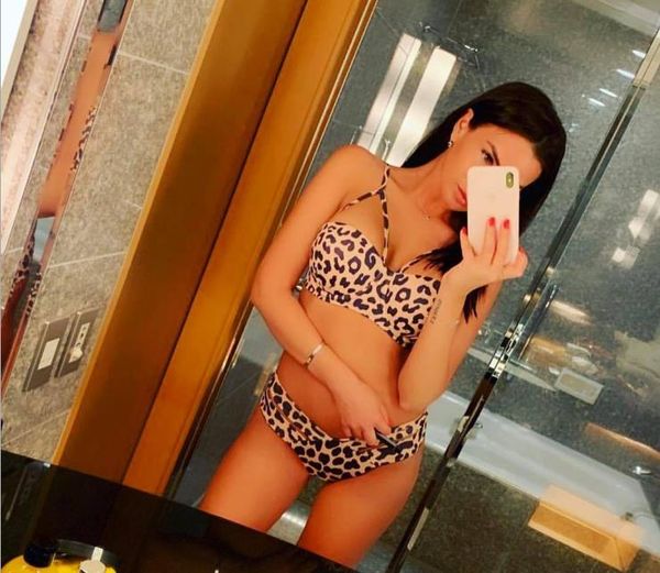 

leopard print bikini packed split swimsuit