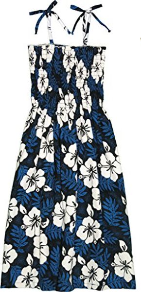 

rjc women's tropical hibiscus hawaiian smocked sundress, Black;gray