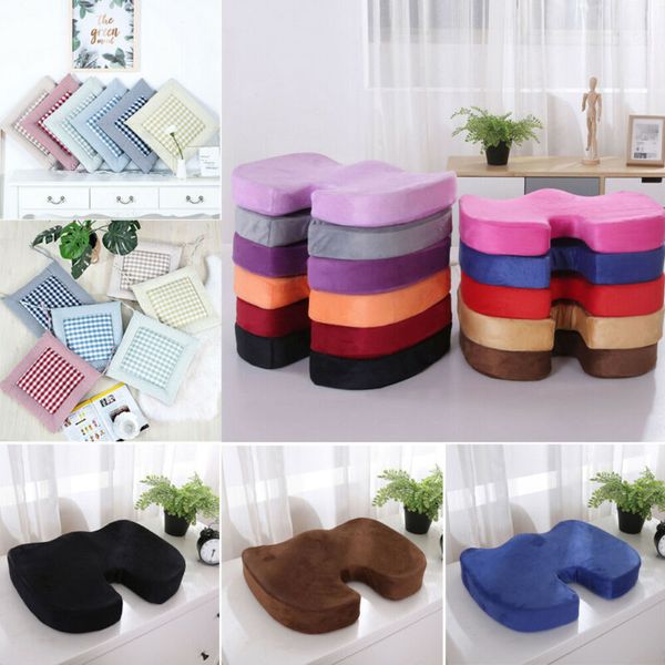 2019 Newest Hot Garden Thicker Seat Pads Dining Room Chair Cushion Kitchen Office Soft Patio Pad Floral Plaid Solid Seat Cushion Lumbar Cushion For