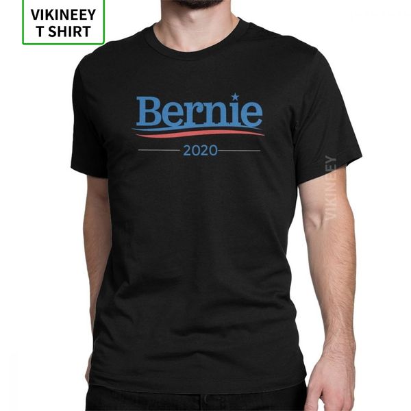 

bernie sanders trump 2020 campaign funny t shirts for men united states vote short sleeve clothes black tee shirt cny, White;black