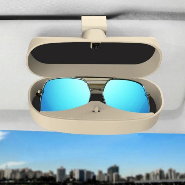 

sunglasses glasses case holder for car sun visor sunglasses organizer organiser box ticket clip double card holder car accessori