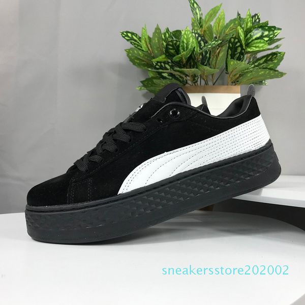 

2019 smash rihanna riri fenty platform sd 5 creeper velvet pack бордовый белый черный цвет бренд розовый женская классическая повседневная о, Black