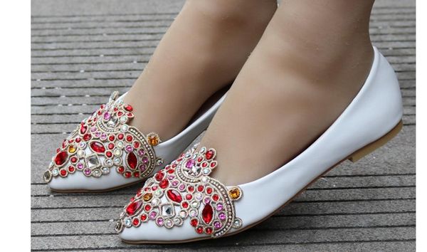 

women's shoes in spring and autumn flat bottom pointed end water drill@qwer328, Black