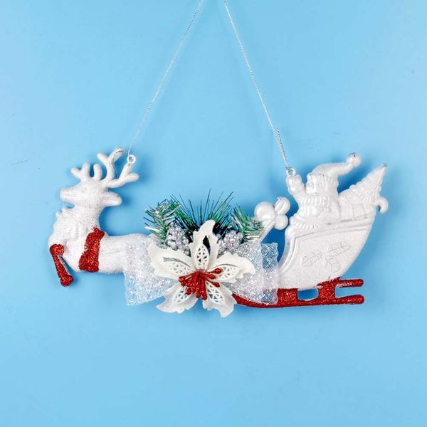 

новогодние украшения для дома пластиковые оленьи тележки украшения новогодние товары аксессуары для дома