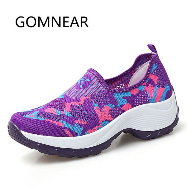 

gomnear women sneakers running shoes for women outdoor breathable anti-skid trekking shoes tourism rubber sole walking sneakers