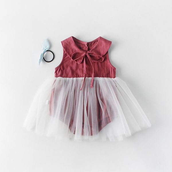 

jumpsuits 2021 summer baby girls clothes tutu lace kids bodysuit 100% cotton infant outfits birthday baptism clothing jumpsuit, Blue