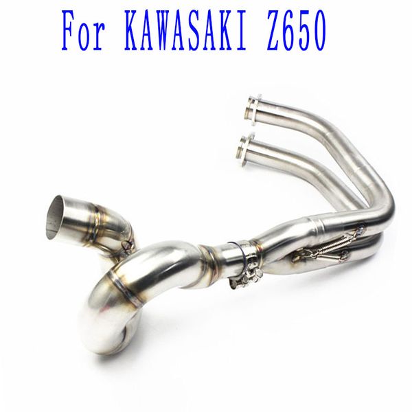 

whole set manifold for z650 ninja650 motorcycle 51mm exhaust full system pipe stainless steel header racing yo003