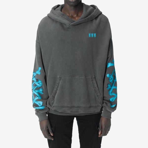 

2020aw am1r1 sideline череп printed толстовка пуловер толстовка мужчины женщина омывается толстовка highstreet с длинным рукавом hflswy346, Black