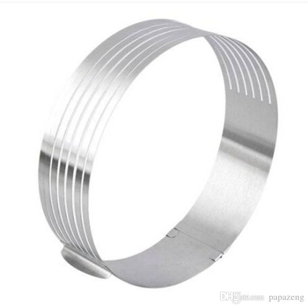 Einstellbar Edelstahl Kuchen Ring Form Schicht Slicer DIY Schneide Form Werkzeug