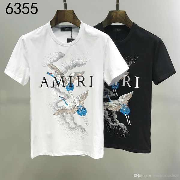 

лос-анджелес модельеры amiri t-shirt # 010 сша off mens лета женщин с коротким рукавом streetwear топы luxuries punk rock white tees медузу